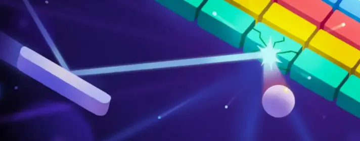 Interface of google doodle block breaker