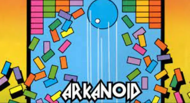 History of Block Breaker 3 Arkanoid classic block breaker with a ball smashing colorful blocks